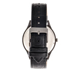 Elevon Concorde Leather-Band Watch w/Date - Black  - ELE115-4