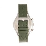 Elevon Antoine Chronograph Leather-Band Watch w/Date - Olive/Pewter - ELE113-3