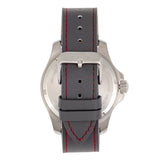 Elevon Aviator Leather-Band Watch w/Date - Grey/White - ELE120-13