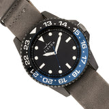 Elevon Dumont Leather-Band Watch - Black/Gray - ELE108-5