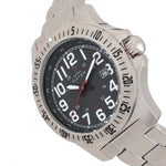 Elevon Aviator Bracelet Watch w/Date - Silver/Black - ELE120-2