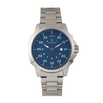 Elevon Hughes Bracelet Watch w/ Date - Silver/Blue - ELE100-5