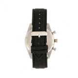 Elevon Curtiss Chronograph Nylon-Overlaid Leather-Band Watch - Silver/Black - ELE104-1