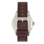 Elevon Bandit Leather-Band Watch w/Date - Brown/White - ELE118-1