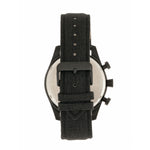 Elevon Curtiss Chronograph Nylon-Overlaid Leather-Band Watch - Black - ELE104-6