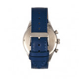 Elevon Lindbergh Leather-Band Watch w/Day/Date -  Blue/White - ELE102-2