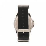 Elevon Dumont Leather-Band Watch - Silver/Black - ELE108-1
