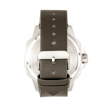 Elevon Hughes Leather-Band Watch w/ Date - Silver/Olive - ELE101-3