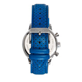 Elevon Torque Genuine Leather-Band Watch w/Date - Blue - ELE125-3