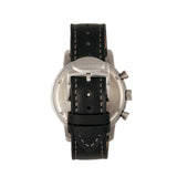 Elevon Langley Chronograph Leather-Band Watch w/ Date - Charcoal/Black - ELE103-5