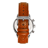 Elevon Torque Genuine Leather-Band Watch w/Date - Brown/Cerulean - ELE125-1