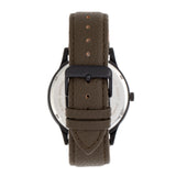 Elevon Turbine Leather-Band Watch - Black/Olive - ELE116-6