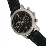 Elevon Langley Chronograph Leather-Band Watch w/ Date - Black - ELE103-3