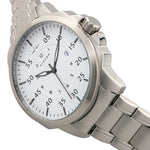 Elevon Hughes Bracelet Watch w/ Date - Silver/White - ELE100-1