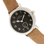 Elevon Northrop Wool-Overlaid Leather-Band Watch - Tan/Black - ELE110-4