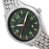 Elevon Atlantic Bracelet Watch w/Date - Silver/Green - ELE119-2