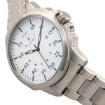 Elevon Hughes Special Edition Full Luminous Dial Bracelet Watch w/ Date - Silver/White - ELE100-6SE
