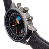 Elevon Torque Genuine Leather-Band Watch w/Date - Grey - ELE125-6