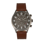 Elevon Lindbergh Leather-Band Watch w/Day/Date