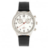 Elevon Antoine Chronograph Leather-Band Watch w/Date - Black/Silver - ELE113-1