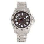 Elevon Aviator Bracelet Watch w/Date - Silver/Brown - ELE120-6
