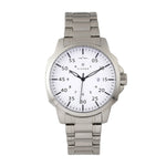 Elevon Hughes Bracelet Watch w/ Date - Silver/White - ELE100-1