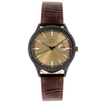 Elevon Concorde Leather-Band Watch w/Date