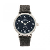Elevon Northrop Wool-Overlaid Leather-Band Watch - Charcoal/Navy - ELE110-6