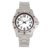 Elevon Aviator Bracelet Watch w/Date - Silver/White/Brown - ELE120-7