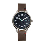 Elevon Boost Leather-Band Watch w/Date