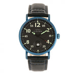 Elevon Von Braun Leather-Band Watch w/Date