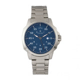 Elevon Hughes Bracelet Watch w/ Date - Silver/Blue - ELE100-5