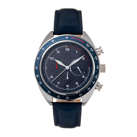Elevon Bombardier Chronograph Leather-Strap Watch